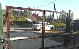 Каркас распашных ворот без прошивки